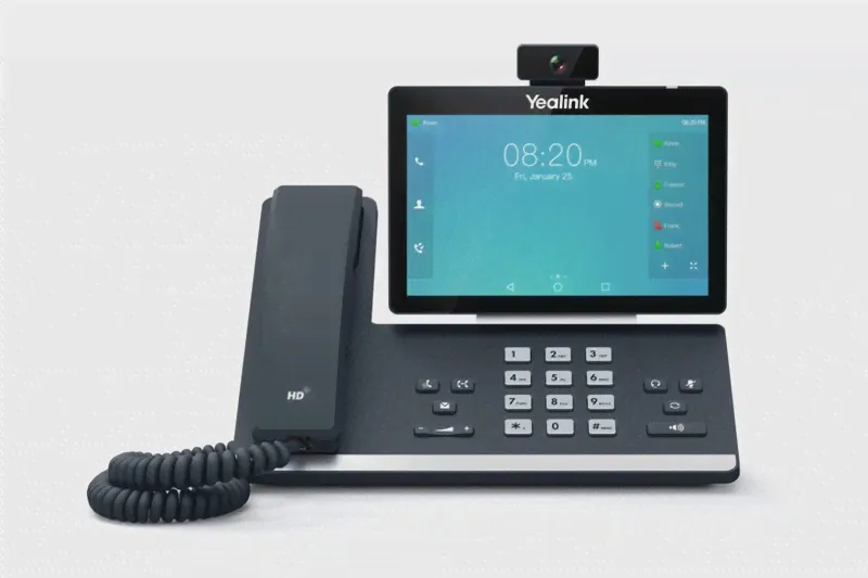 Телефон sip YEALINK SIP-T58A with camera, видеотерминал, Android, WiFi, Bluetooth, GigE, CAM50 в комплекте, без БП, шт