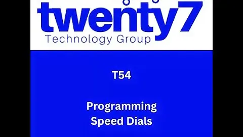 T54: Programing a Speed Dial on the Yealink T54 from Verizon OneTalk