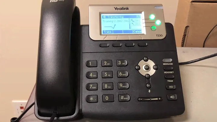 How to Make an Announced Transfer on a Yealink T23G
