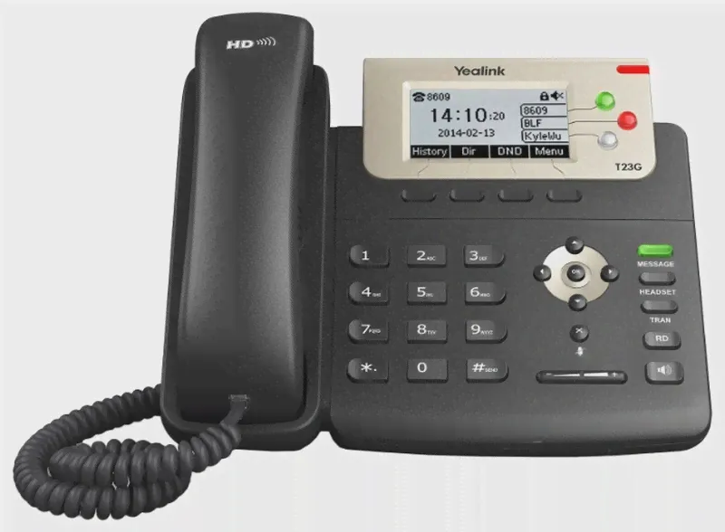 Ip телефон YEALINK SIP-T23G, 3 аккаунта, BLF, PoE, GigE, шт (незначительное повреждение коробки)-1